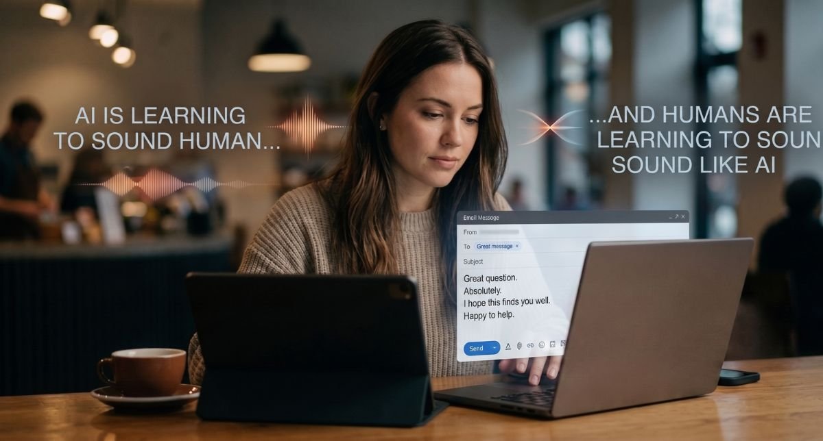 AI Is Learning to Sound Human, and Humans Are Learning to Sound Like AI! Nobody Is Talking About What That Means.